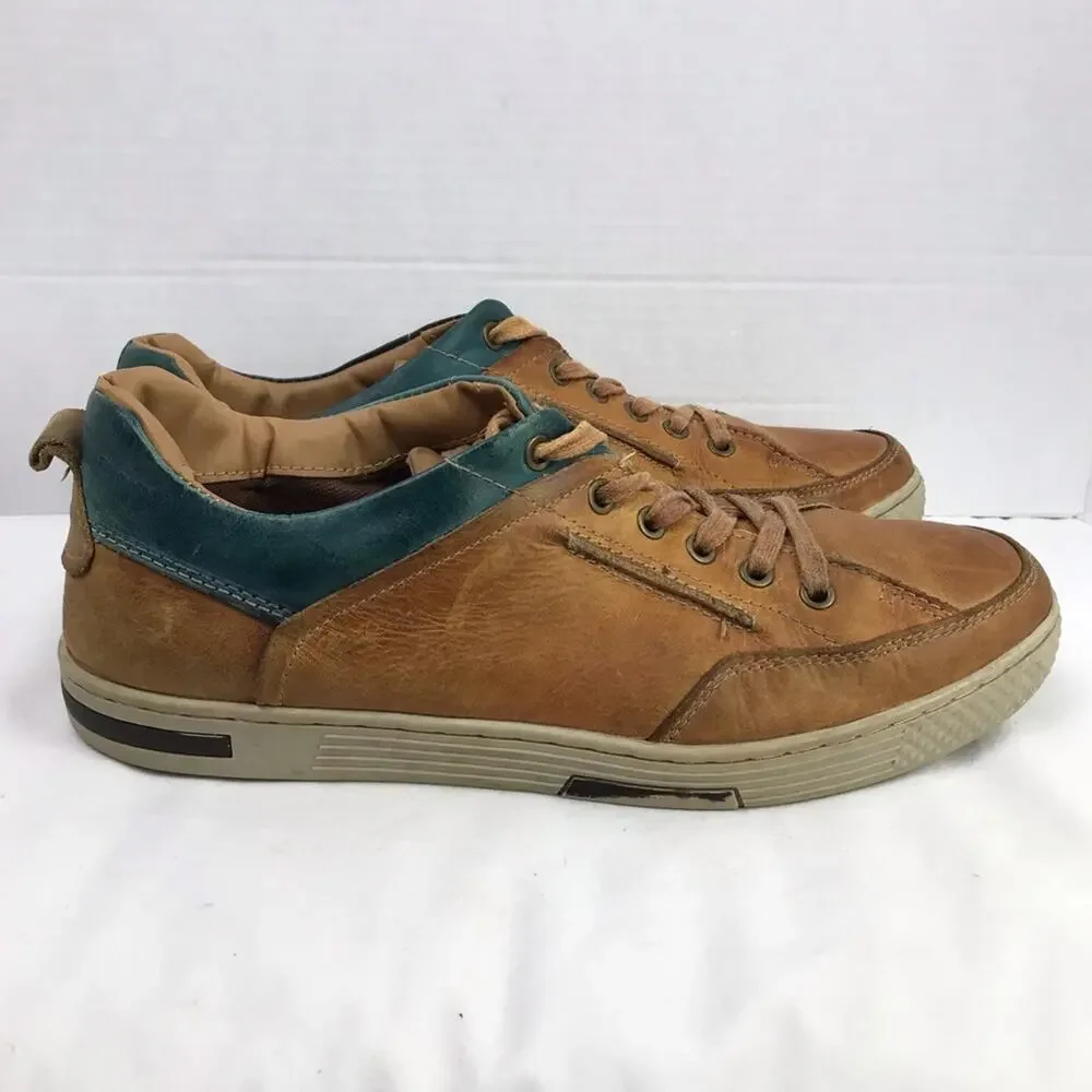 Steve Madden Pasadena Distressed Leather Sneakers Sz 11